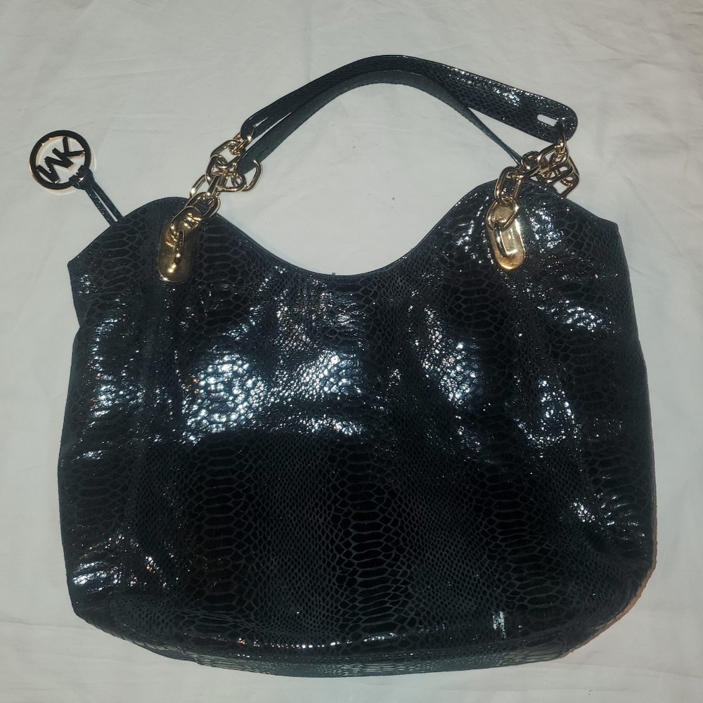 Michael KORS Patton python leather Fulton bag - Picture 6 of 11